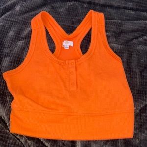 Body&Sol orange cropped tank top Size S